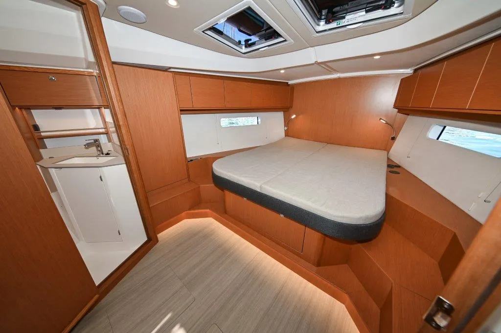 Cabin on BOSUN, a Bavaria C46 sailboat at Zadar, Croatia