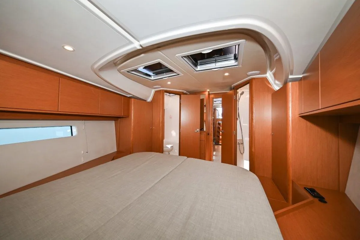 Cabin on BOSUN, a Bavaria C46 sailboat at Zadar, Croatia