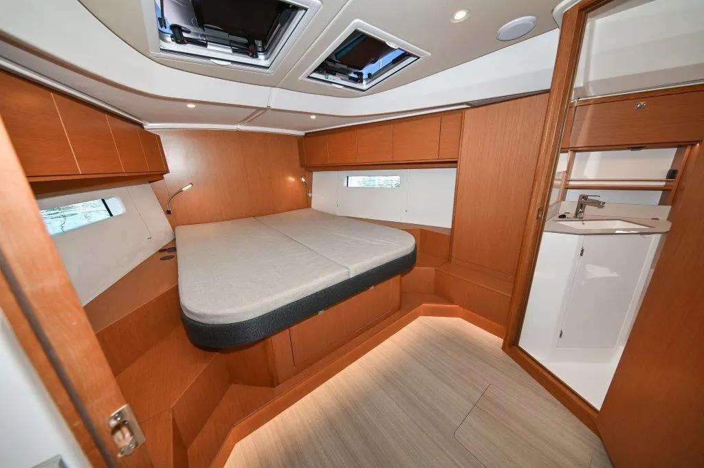 Cabin on BOSUN, a Bavaria C46 sailboat at Zadar, Croatia
