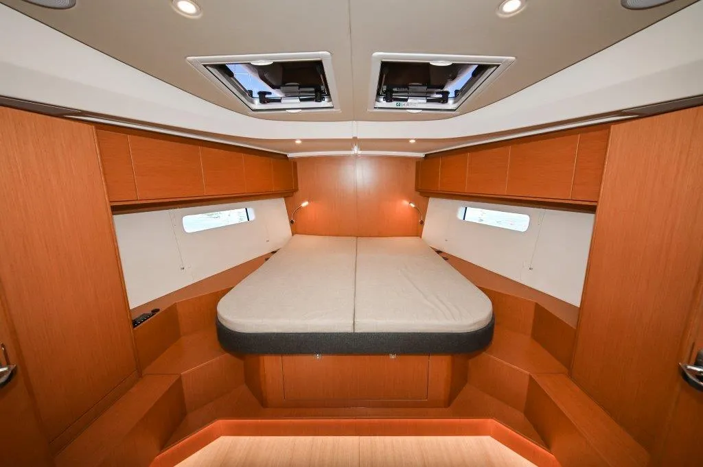 Cabin on BOSUN, a Bavaria C46 sailboat at Zadar, Croatia