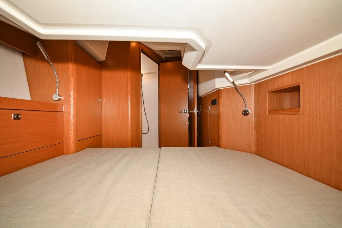 Cabin on BOSUN, a Bavaria C46 sailboat at Zadar, Croatia