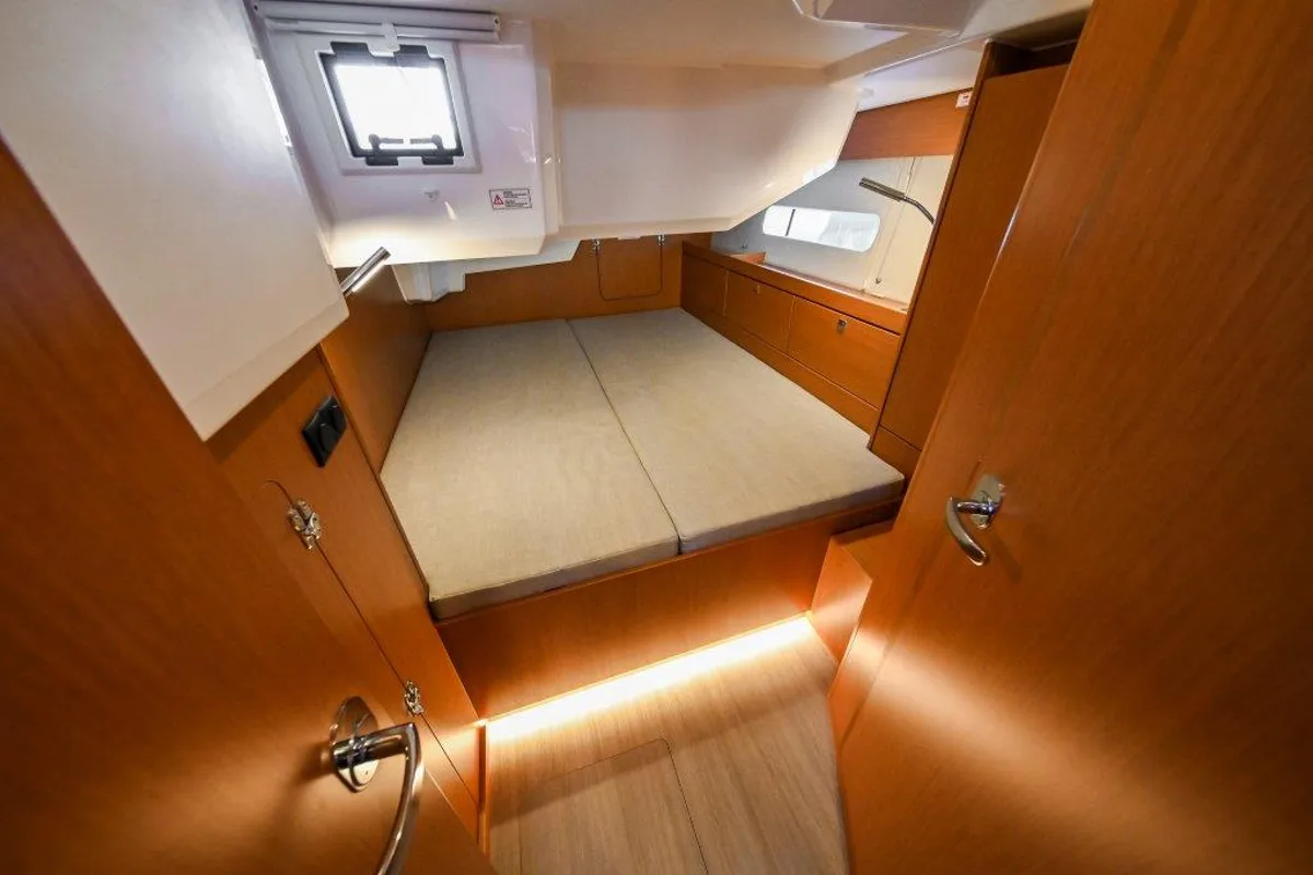 Cabin on BOSUN, a Bavaria C46 sailboat at Zadar, Croatia