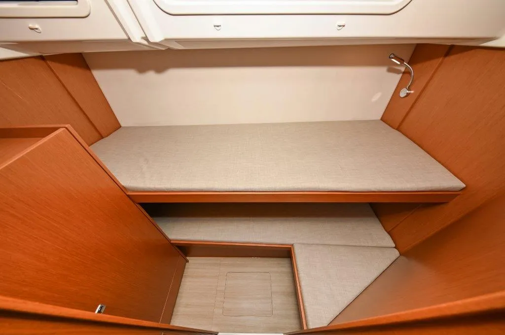 Cabin on BOSUN, a Bavaria C46 sailboat at Zadar, Croatia