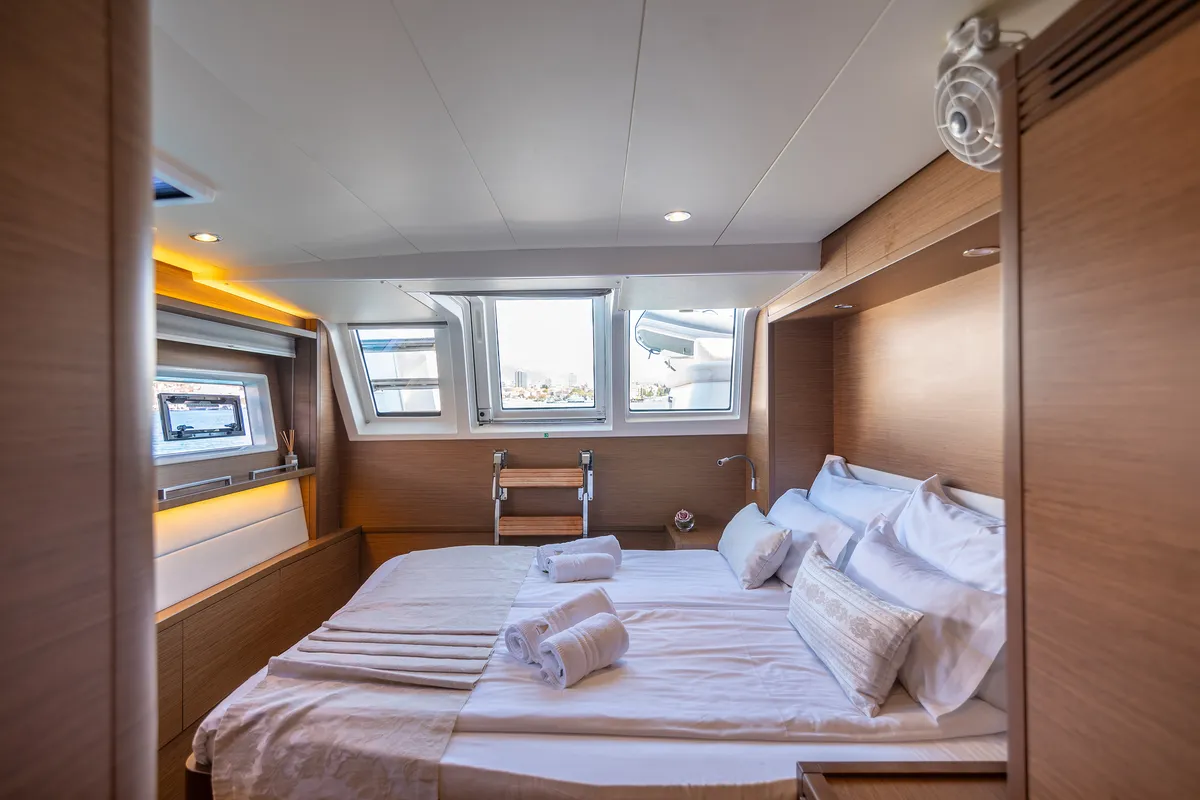 Cabin on Adriatic Lion, a Lagoon 620 catamaran at Split, Croatia