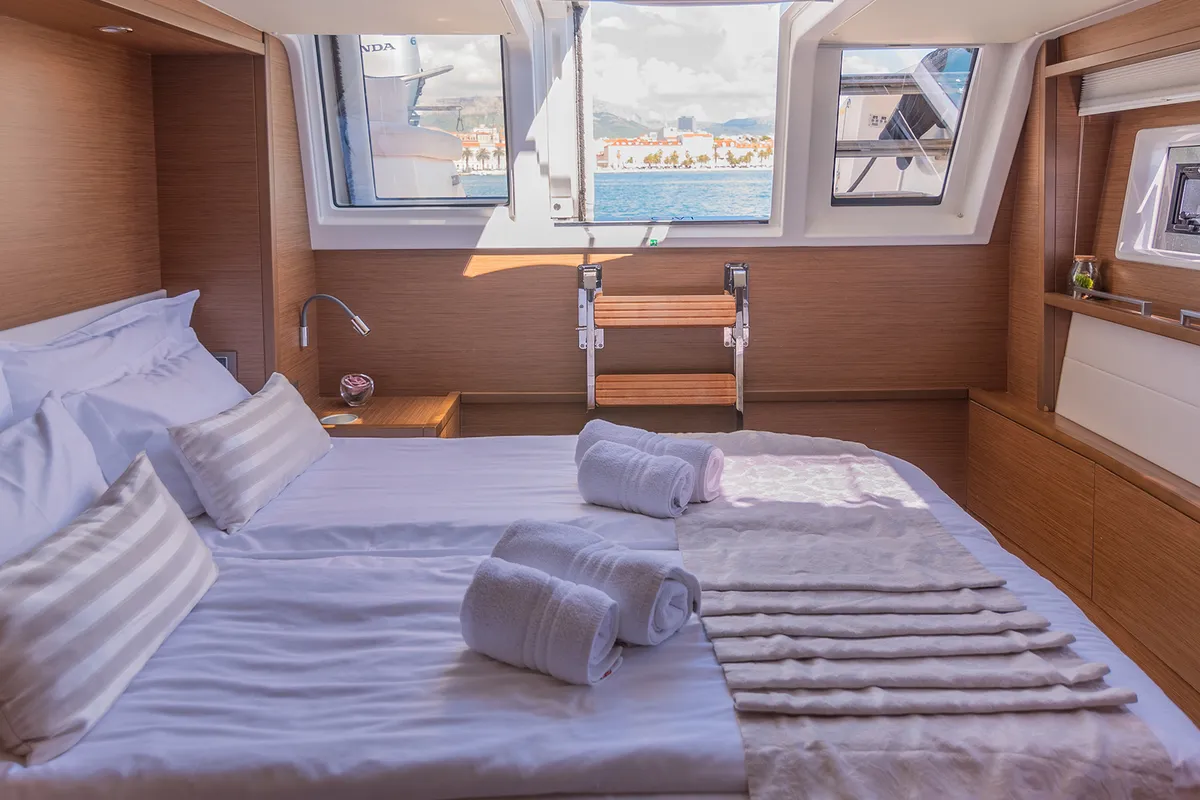 Cabin on Adriatic Lion, a Lagoon 620 catamaran at Split, Croatia