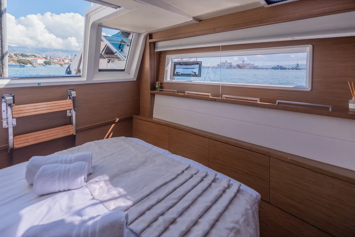 Cabin on Adriatic Lion, a Lagoon 620 catamaran at Split, Croatia