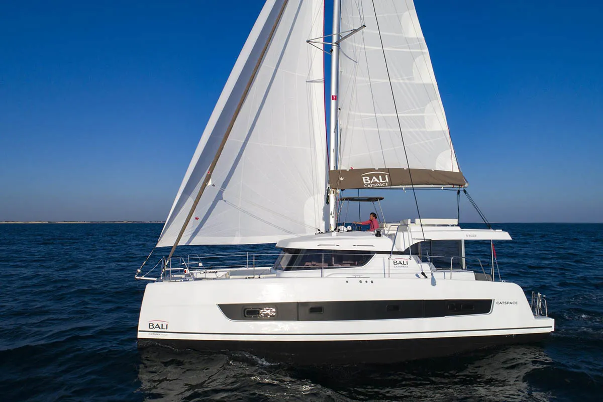 Play, a Bali Catspace catamaran at Dubrovnik, Croatia