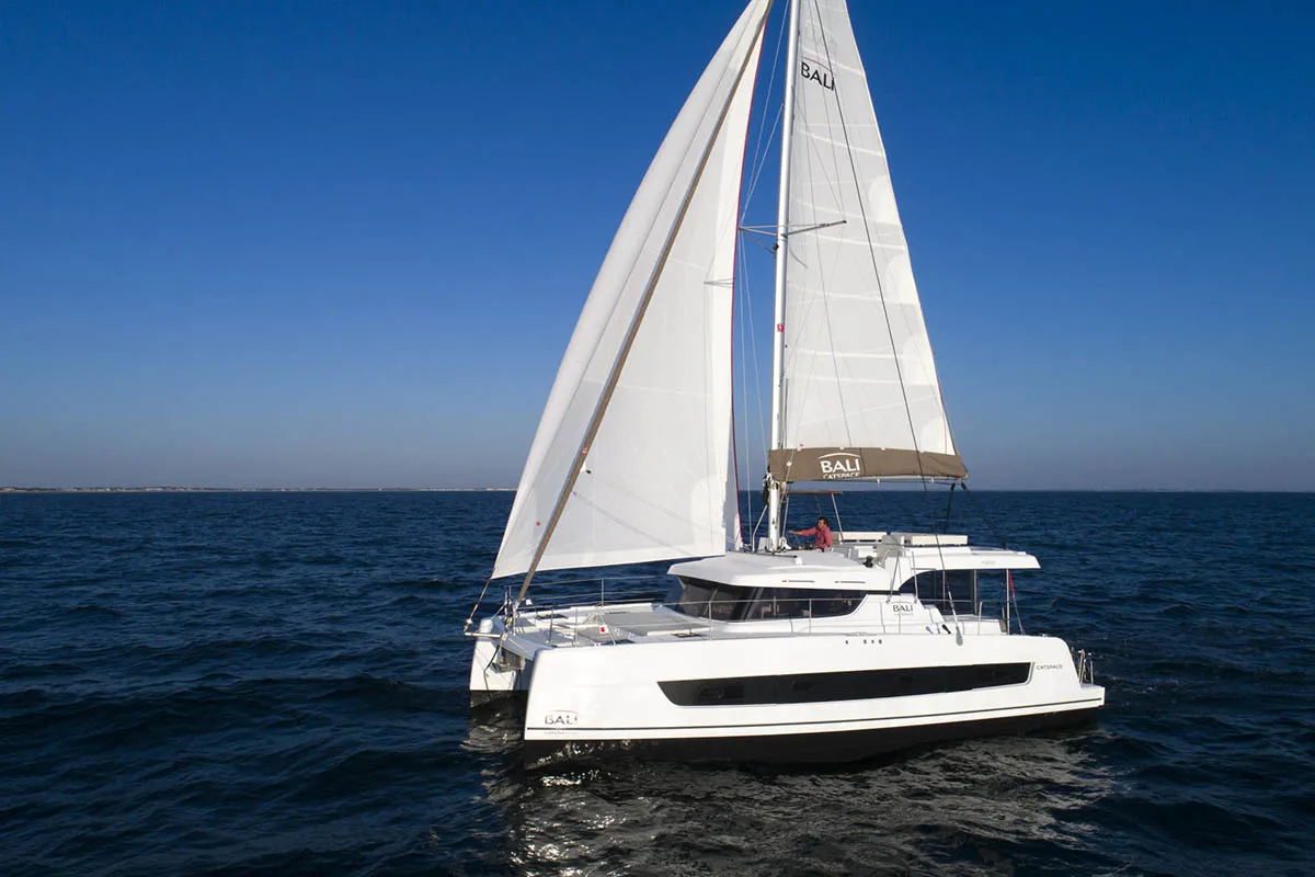 Play, a Bali Catspace catamaran at Dubrovnik, Croatia
