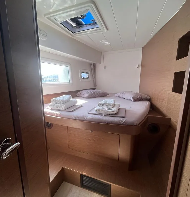 Cabin on Queen Annezia, a Lagoon 42 catamaran at Municipal Unit of Lefkada, Greece