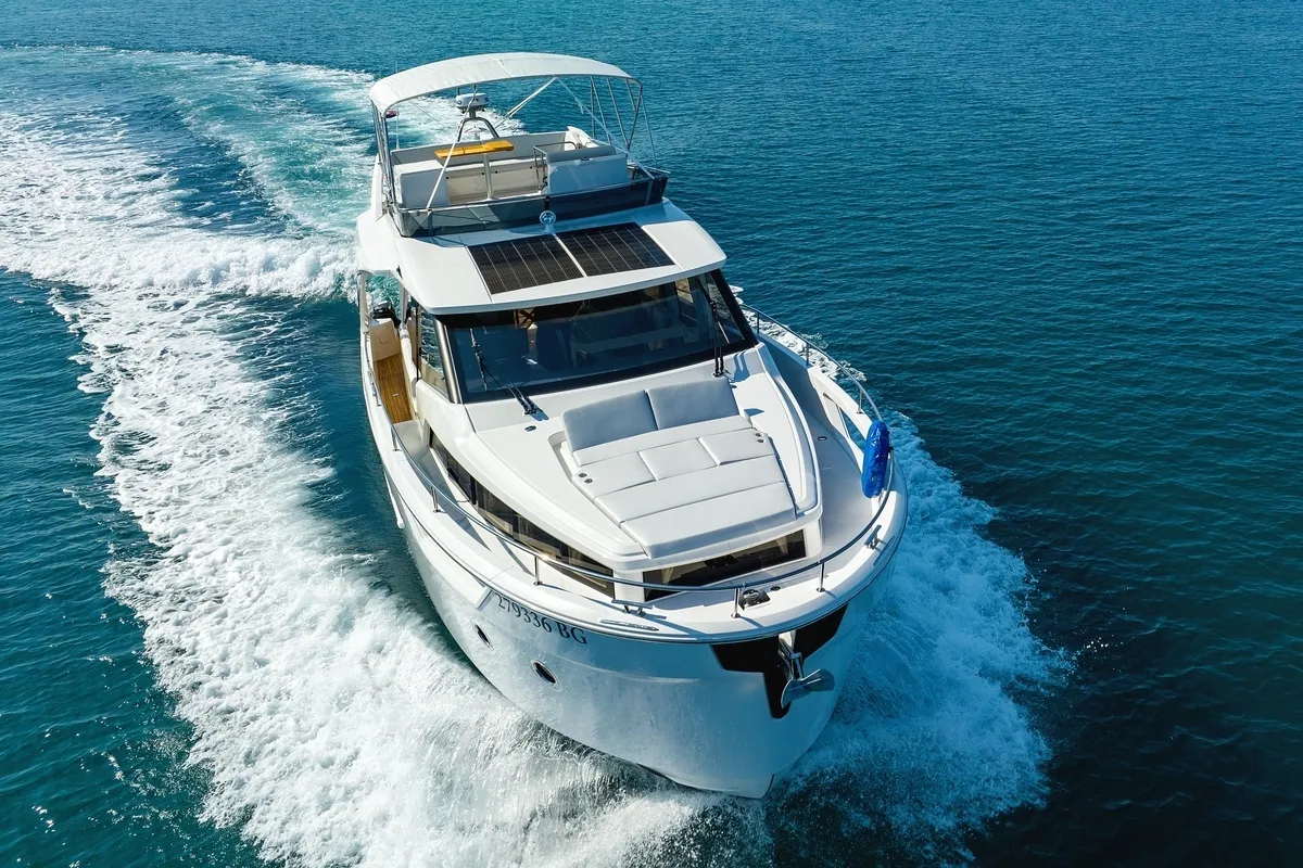 Exterior view of Pepper, a Greenline 45 Fly motor yacht at Grad Biograd na Moru, Croatia
