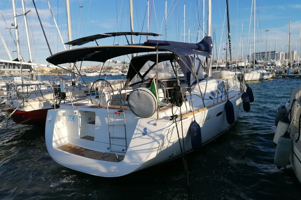 Zoe, a Beneteau Oceanis 46 sailboat at Bari, Italy