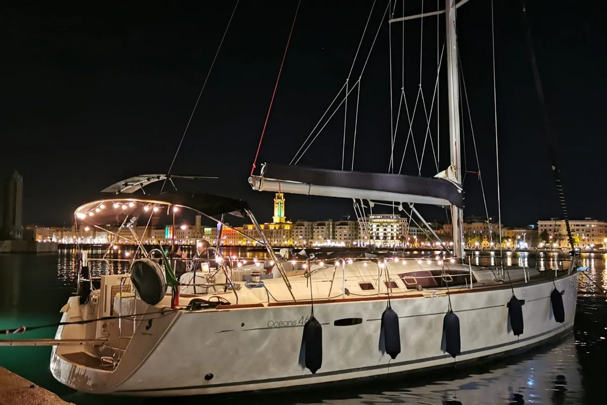 Zoe, a Beneteau Oceanis 46 sailboat at Bari, Italy