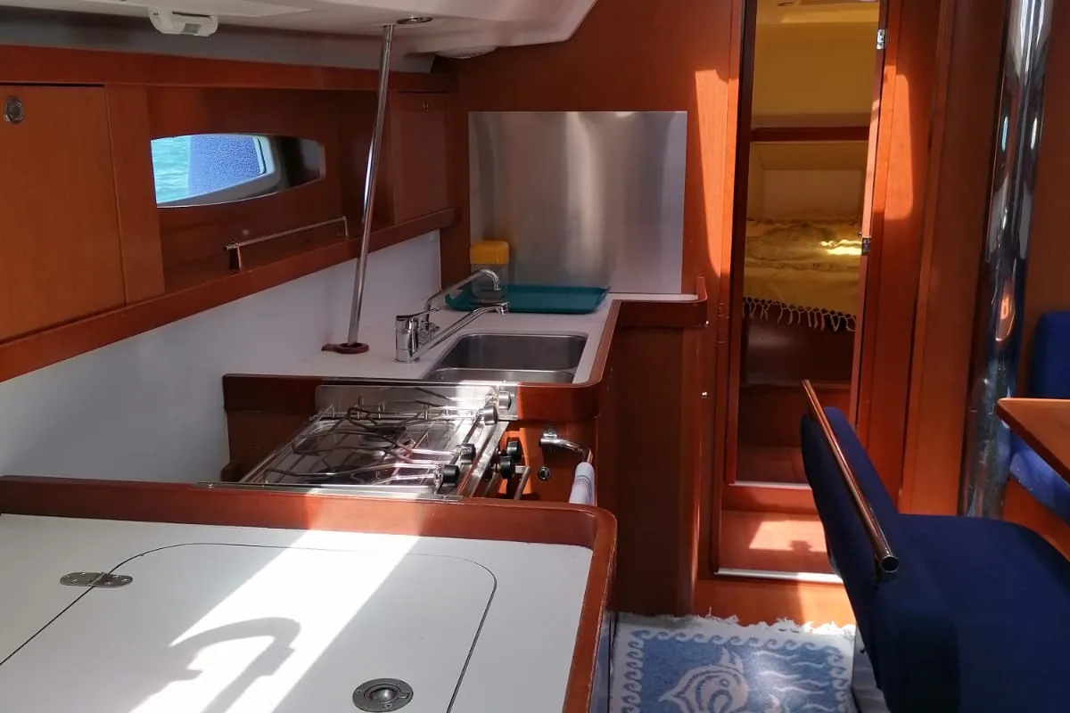 Zoe, a Beneteau Oceanis 46 sailboat at Bari, Italy