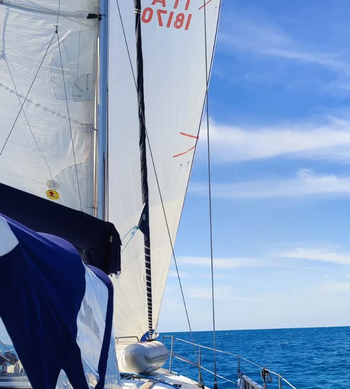 Zoe, a Beneteau Oceanis 46 sailboat at Bari, Italy
