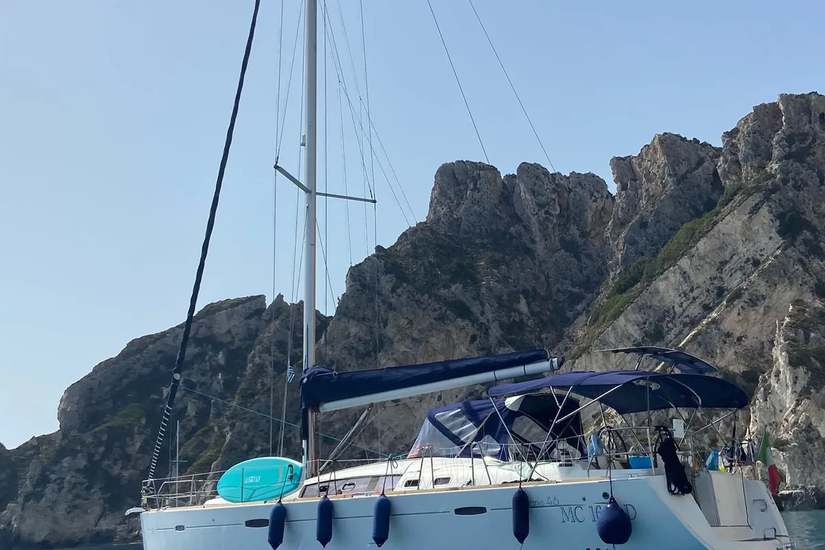 Zoe, a Beneteau Oceanis 46 sailboat at Bari, Italy