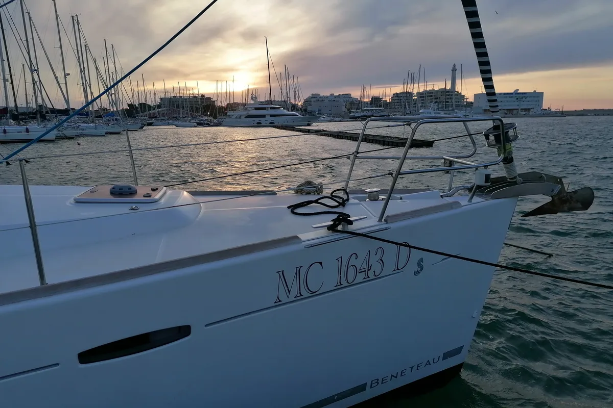 Zoe, a Beneteau Oceanis 46 sailboat at Bari, Italy