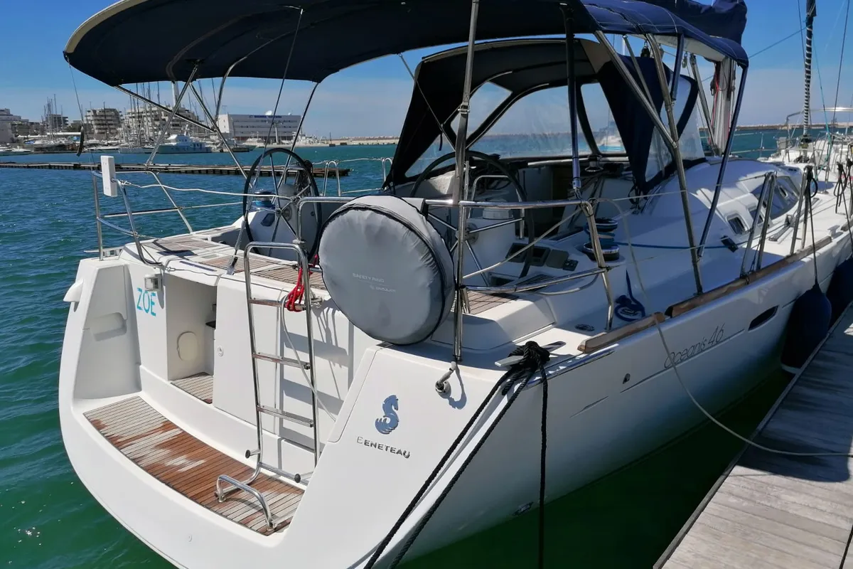 Zoe, a Beneteau Oceanis 46 sailboat at Bari, Italy