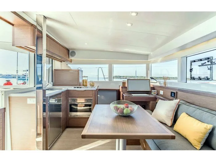 Galley of Sail Agena, a Lagoon 40 catamaran at Marmaris, Turkey