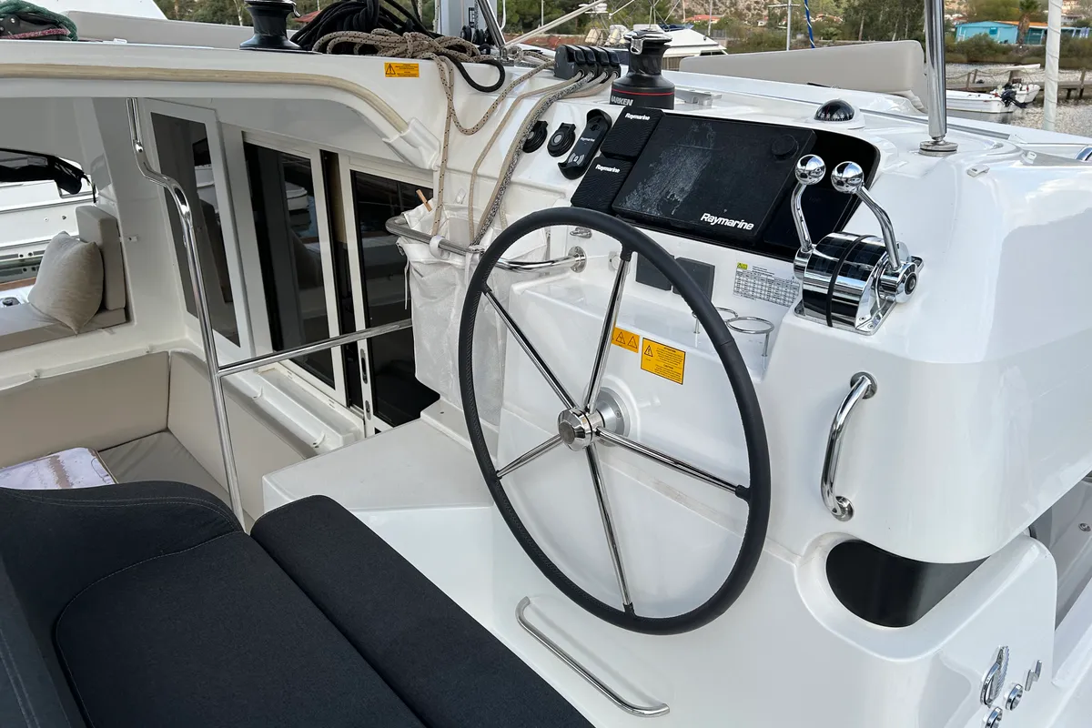 Sail Agena, a Lagoon 40 catamaran at Marmaris, Turkey