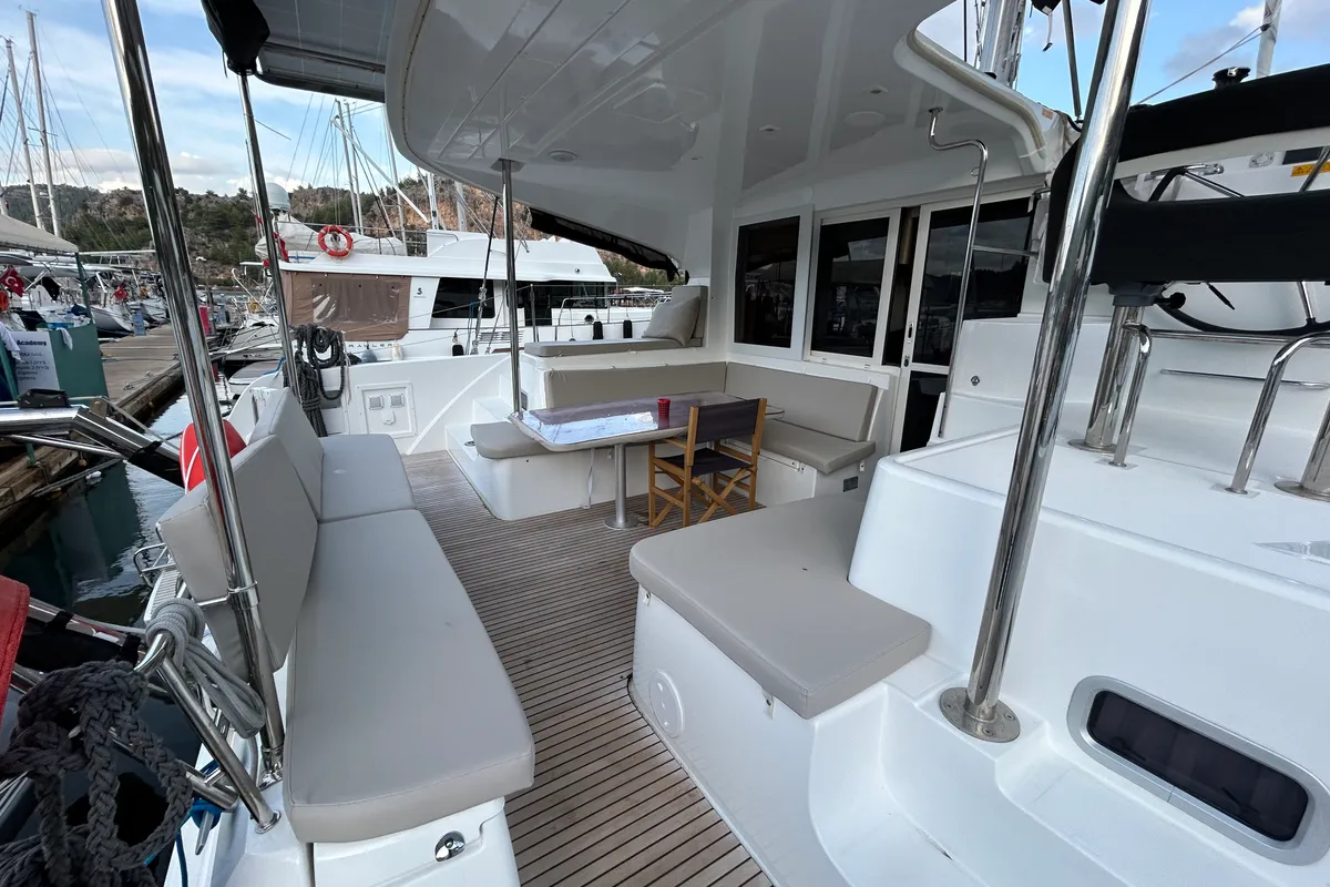 Sail Agena, a Lagoon 40 catamaran at Marmaris, Turkey