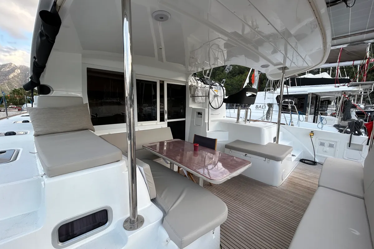 Sail Agena, a Lagoon 40 catamaran at Marmaris, Turkey