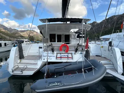 Sail Agena, a Lagoon 40 catamaran at Marmaris, Turkey
