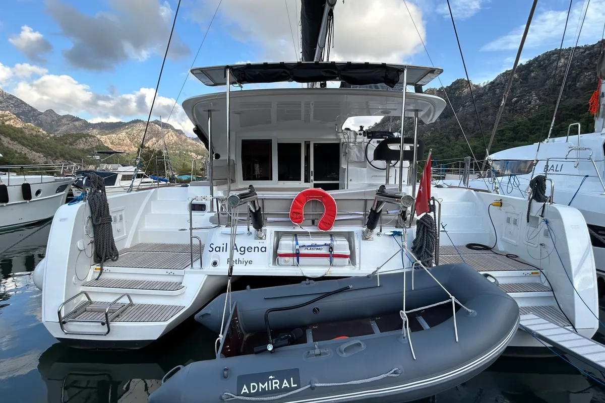 Sail Agena, a Lagoon 40 catamaran at Marmaris, Turkey