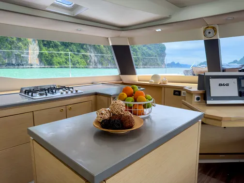 Triumpho, a Fountaine Pajot Saba 50 catamaran at Pa Khlok, Thailand