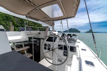 Triumpho, a Fountaine Pajot Saba 50 catamaran at Pa Khlok, Thailand