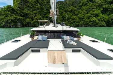 Triumpho, a Fountaine Pajot Saba 50 catamaran at Pa Khlok, Thailand