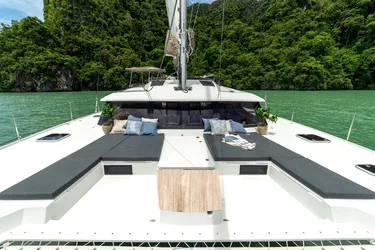 Triumpho, a Fountaine Pajot Saba 50 catamaran at Pa Khlok, Thailand