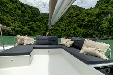 Triumpho, a Fountaine Pajot Saba 50 catamaran at Pa Khlok, Thailand