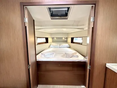 Cabin on Sail Pride, a Beneteau Oceanis 38.1 sailboat at Marmaris, Turkey