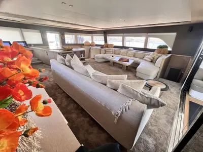 Just Marie 2, a Lagoon Seventy 8 catamaran at Athens, Marina Delta Kallithea, Greece