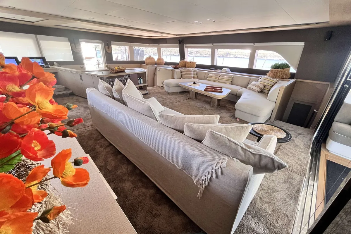 Just Marie 2, a Lagoon Seventy 8 catamaran at Athens, Marina Delta Kallithea, Greece