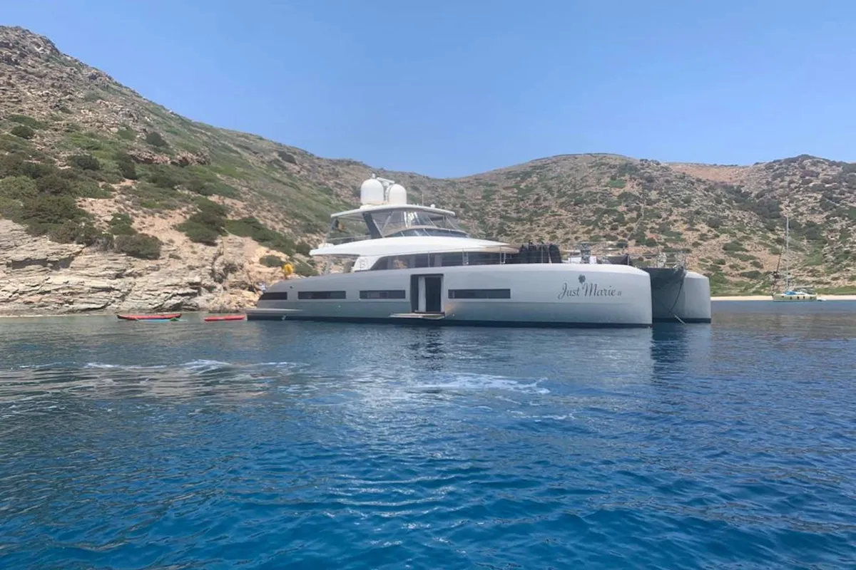 Just Marie 2, a Lagoon Seventy 8 catamaran at Athens, Marina Delta Kallithea, Greece