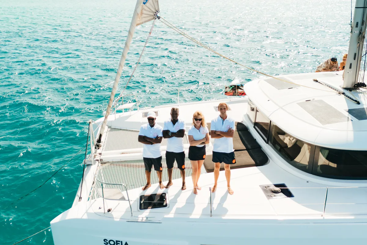 Sofia, a Lagoon 46 catamaran at Azam Marina, Tanzania