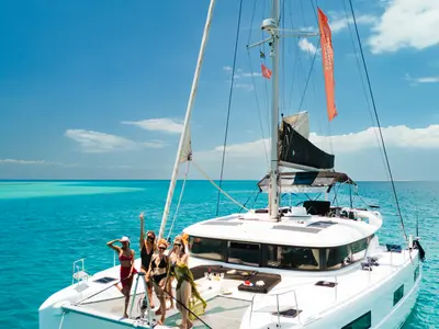 Sofia, a Lagoon 46 catamaran at Azam Marina, Tanzania