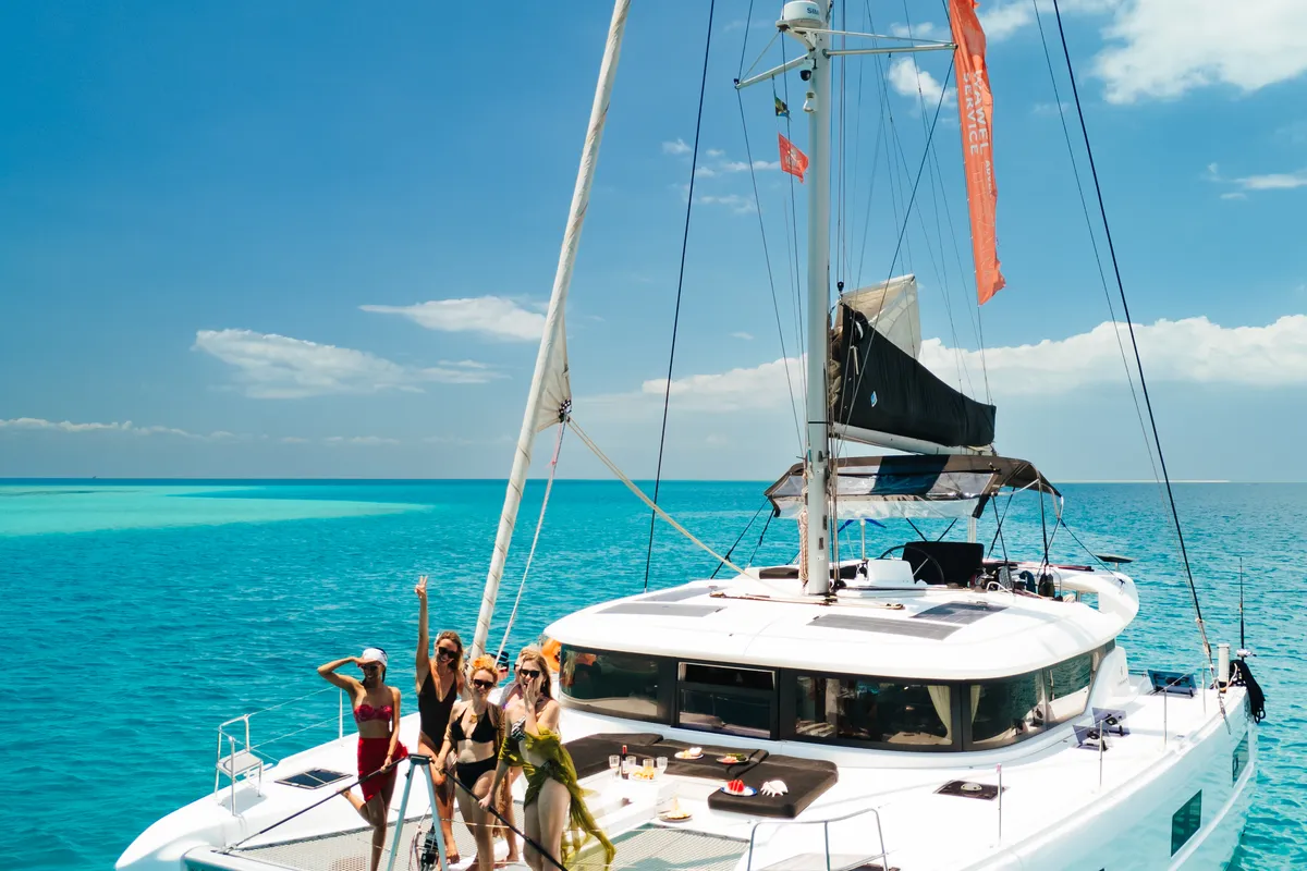 Sofia, a Lagoon 46 catamaran at Azam Marina, Tanzania