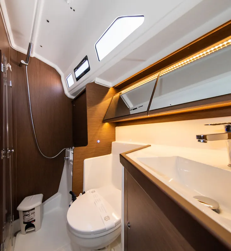 Head on Poseidon, a Beneteau Oceanis 40.1 sailboat at Zadar, Croatia