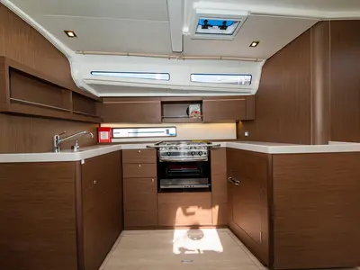 Galley of Poseidon, a Beneteau Oceanis 40.1 sailboat at Zadar, Croatia
