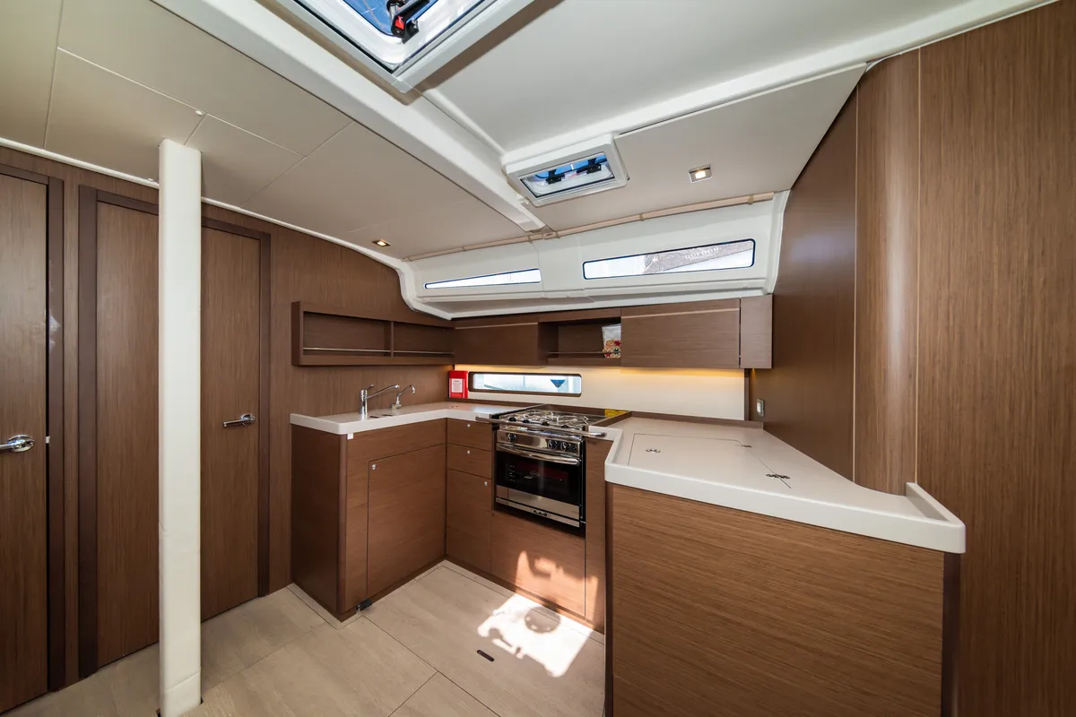 Galley of Poseidon, a Beneteau Oceanis 40.1 sailboat at Zadar, Croatia