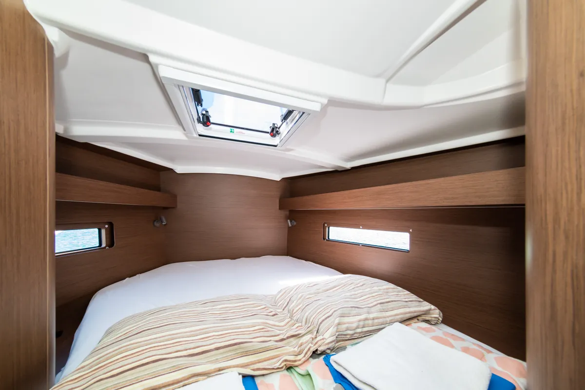 Cabin on Poseidon, a Beneteau Oceanis 40.1 sailboat at Zadar, Croatia