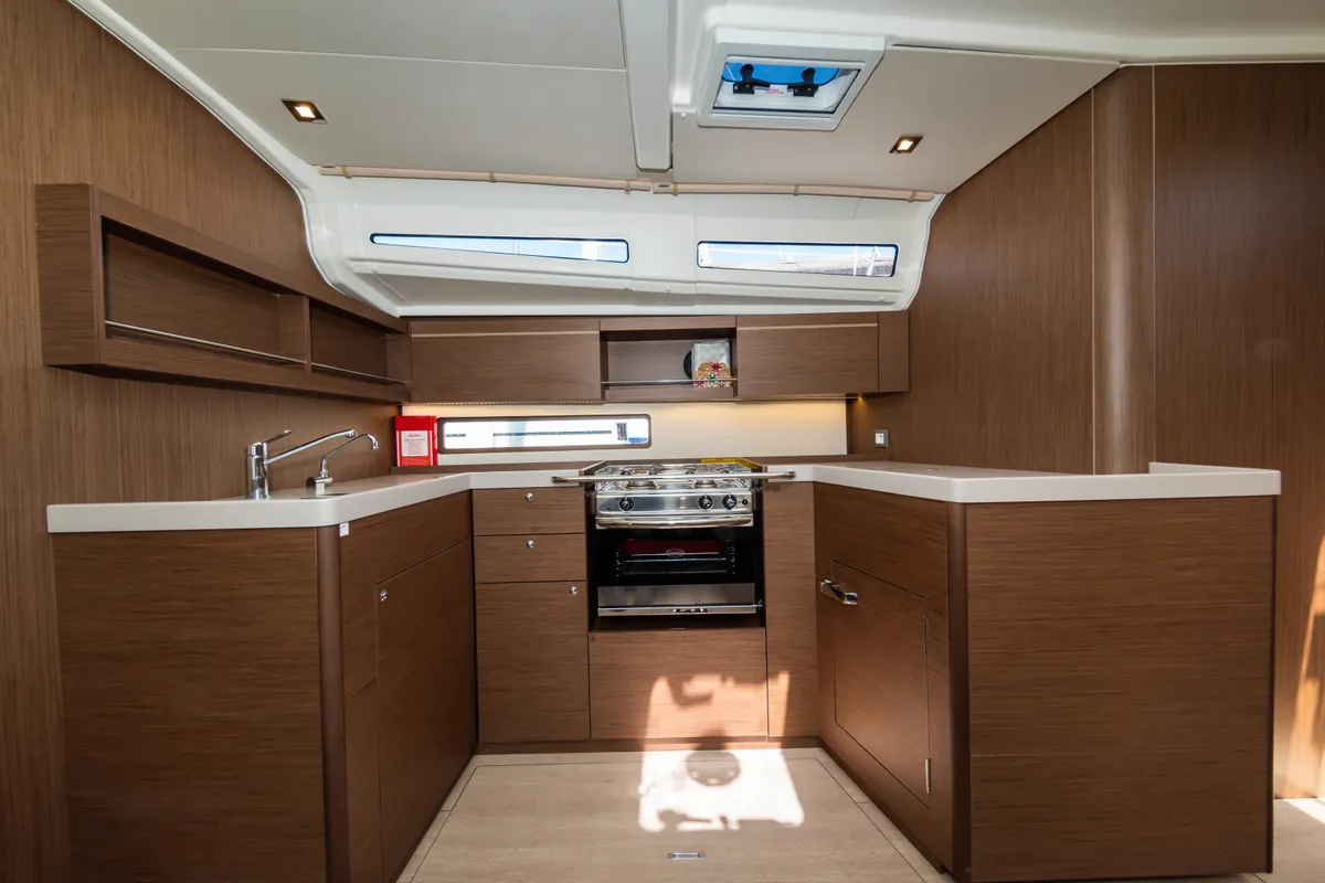 Galley of Poseidon, a Beneteau Oceanis 40.1 sailboat at Zadar, Croatia