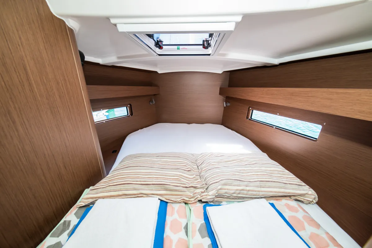 Cabin on Poseidon, a Beneteau Oceanis 40.1 sailboat at Zadar, Croatia