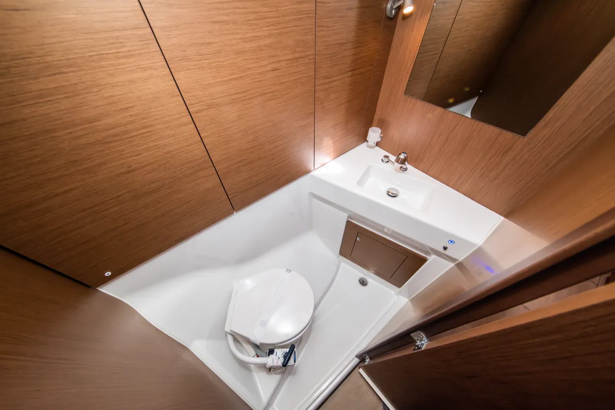 Head on Poseidon, a Beneteau Oceanis 40.1 sailboat at Zadar, Croatia