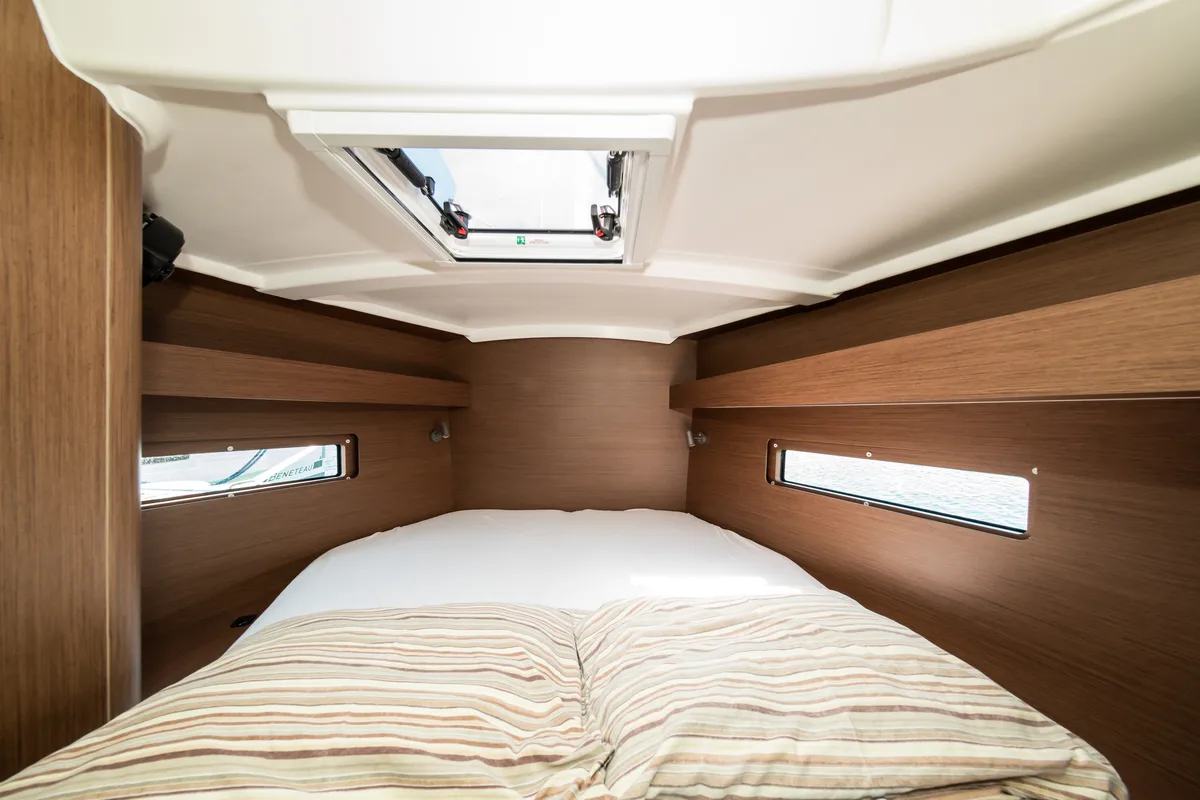 Cabin on Poseidon, a Beneteau Oceanis 40.1 sailboat at Zadar, Croatia