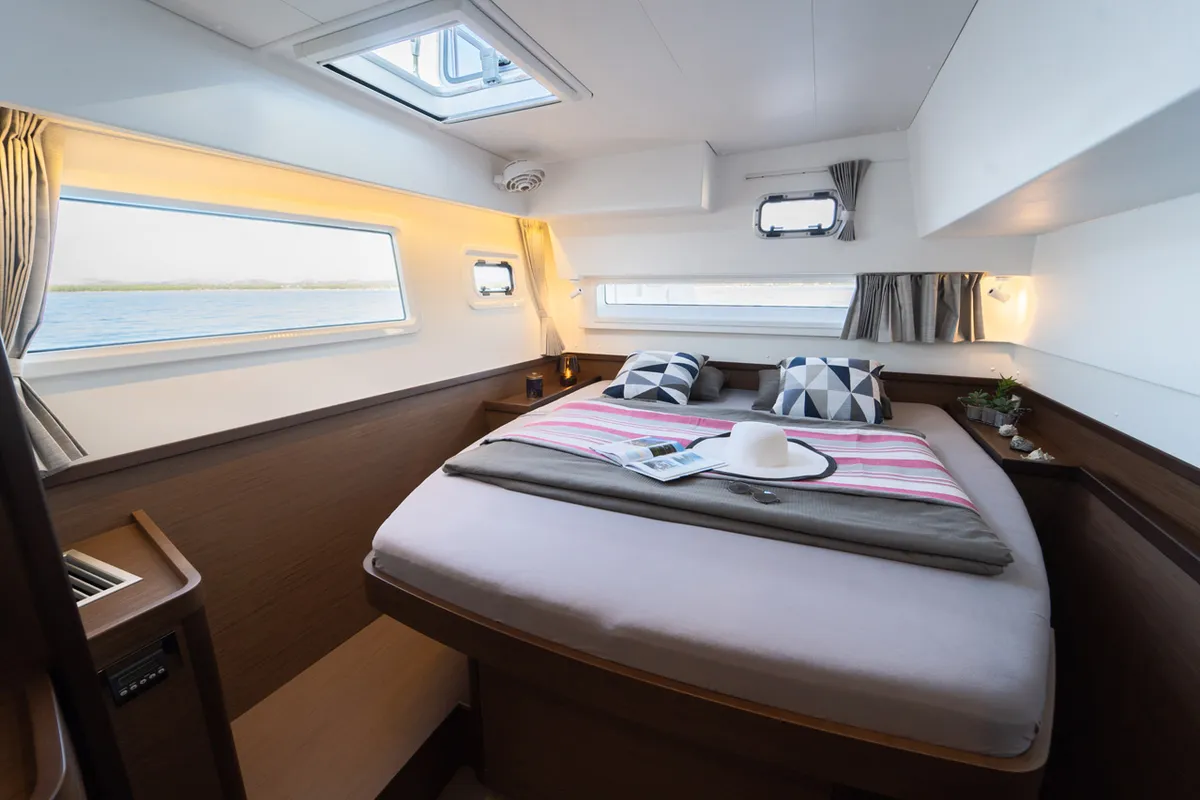 Cabin on Woo Woo, a Lagoon 42 OW catamaran at Grad Šibenik, Croatia