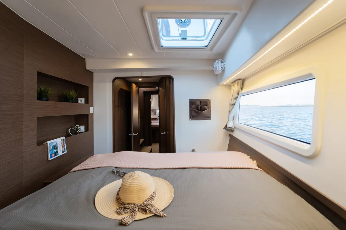 Cabin on Woo Woo, a Lagoon 42 OW catamaran at Grad Šibenik, Croatia