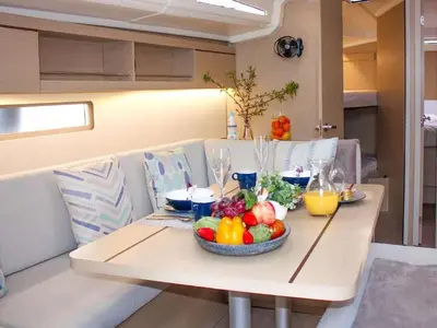 Galley of Onoda, a Beneteau Oceanis 40.1 sailboat at Dénia, Spain